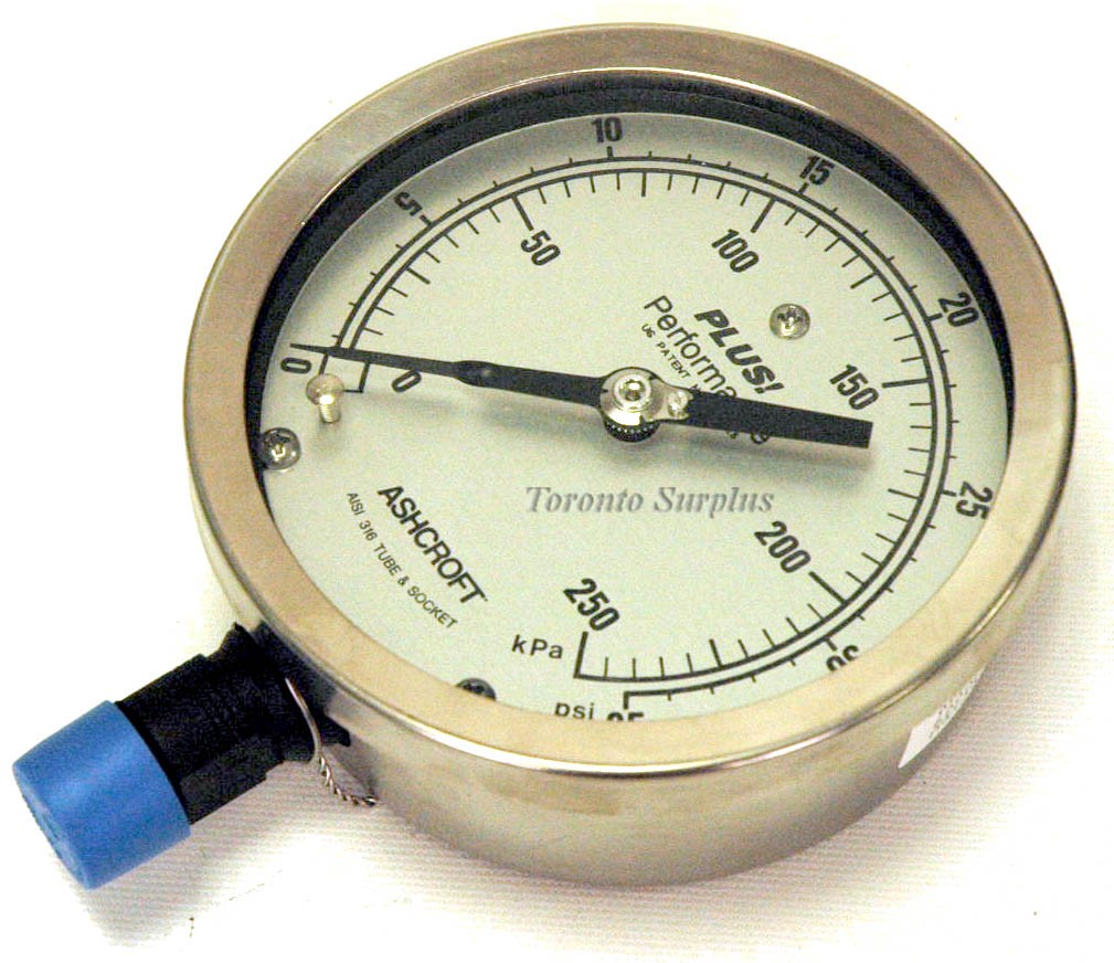 Ashcroft 45-1009-S-04L-250KP 4 1/2"General Service Gauge BNIB / NOS