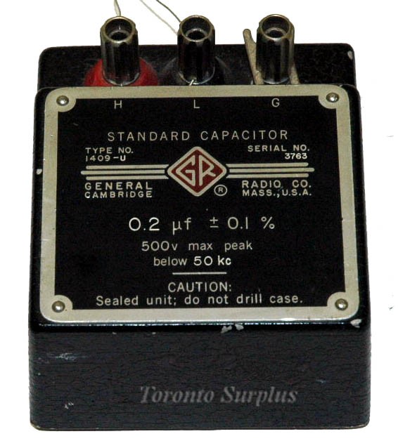 General Radio Company 1409-U Standard Capacitor 