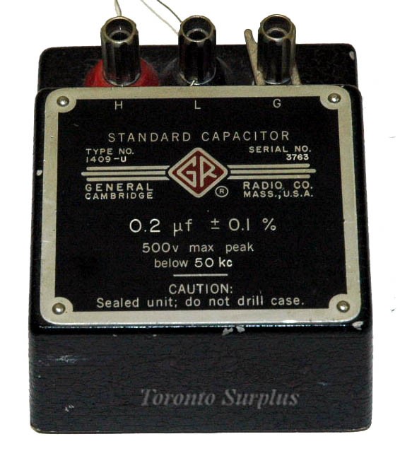 General Radio Company 1409-U Standard Capacitor 