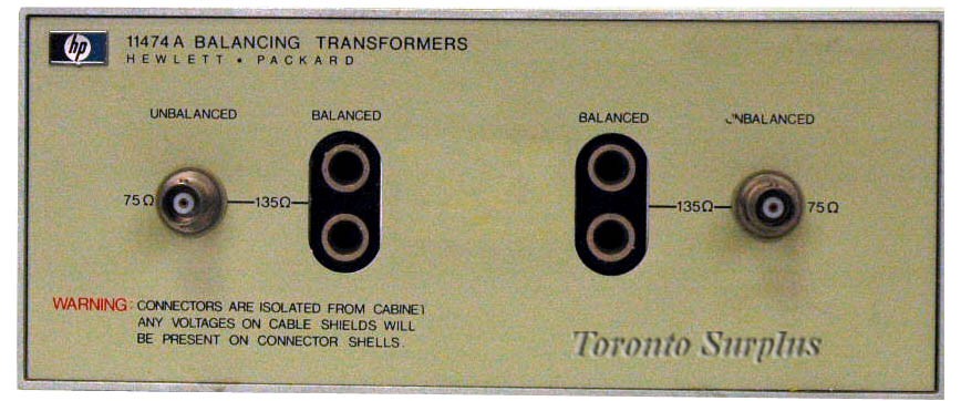 HP 11474A / Agilient 11474A Balancing Transformers 