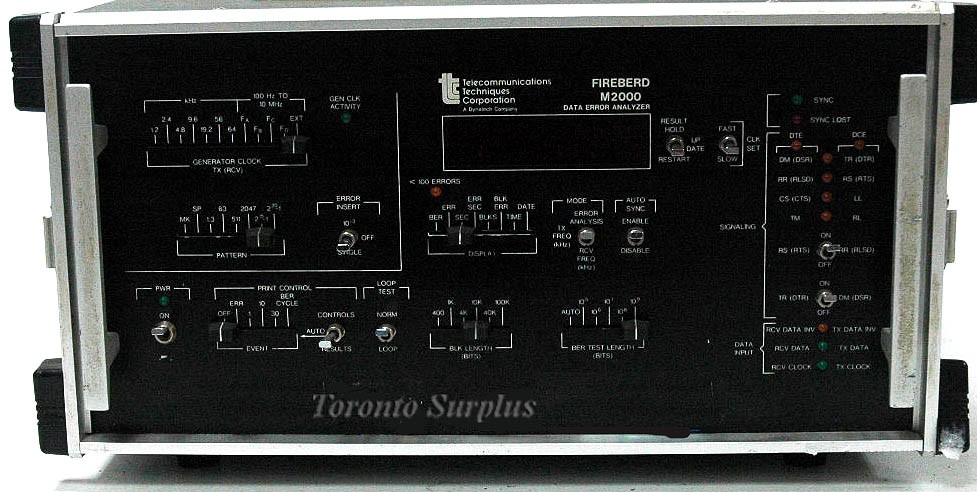 TTC / Telecommunications Techniques M2000 Data Error Analyzer