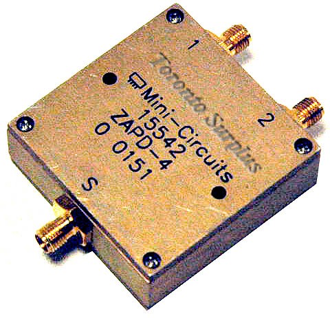Mini-Circuits 15542 ZAPD-4 / ZAPD4 Coaxial Power Combiner / Splitter, SMA  (f) 2.0 - 4.0 MHz