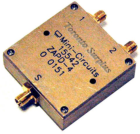 Mini-Circuits 15542 ZAPD-4  / ZAPD4 Coaxial Power Combiner / Splitter 2.0 - 4.0 MHz