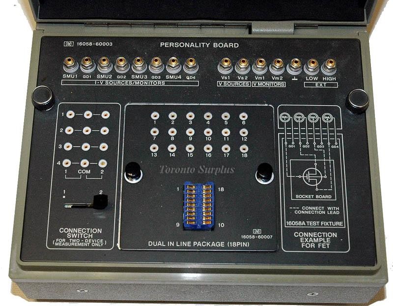 HP 4145B / Agilent 4145B Semiconductor Parameter Analyzer w/ Boot Disk 16058A & Loads of Accessories 