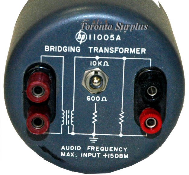 HP 11005A / Agilent 1105A Bridging Transformer 
