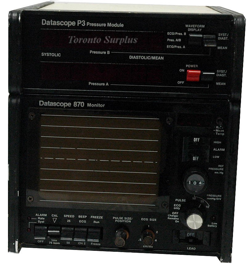 Datascope P3 Pressure Module with Type 870 Monitor