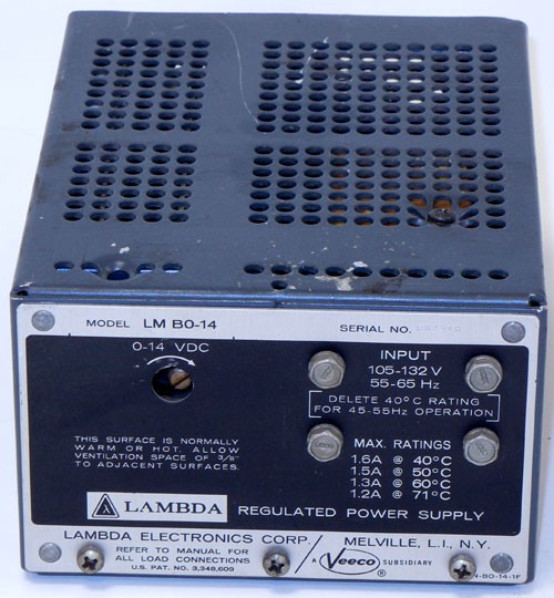 a14V Lambda , Power Supply, Linear 0-14V