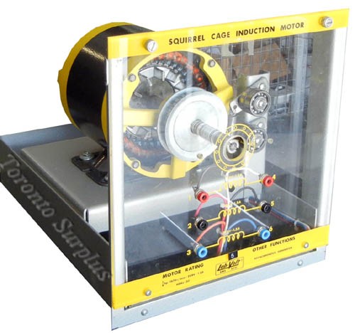 Lab-Volt / LabVolt EMS 8221 Squirrel Cage Induction Motor / Asynchronous DC Motor Generator 