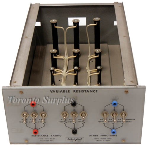 Lab-Volt / LabVolt EMS 8311 / Variable Resistance / Three Phase Load / Circuit Element / Electromechanical Training System 