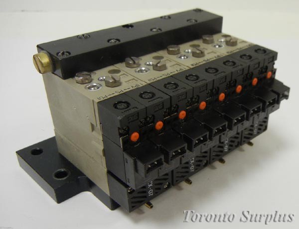 SMC VJ114 / VJ100 / ZX-07 sol valve 3-port Pneumatic Solenoid Control Valve Vacuum Switch, 4-Port Manifold,  12VDC