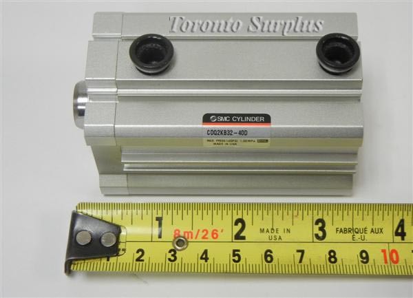 SMC Pneumatic CDQ2KB32-40D CDQ Compact Air Cylinder Double Acting, 145 PSI, 1 MPa - BRAND NEW / NOS