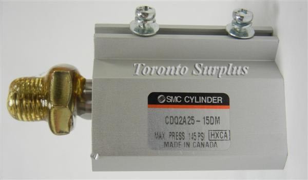 SMC Pneumatic CDQ2A25-15DM Compact Cylinder, 145 PSI - BRAND NEW / NOS