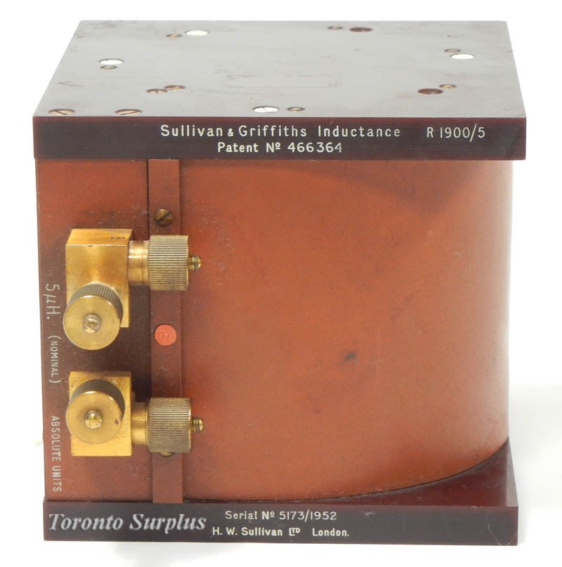 H W Sullivan & Griffiths R 1900/5 Inductance Standard 5µH