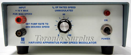 Harvard Apparatus 552 / 55-0665 / 550665 Pump Speed Modulator