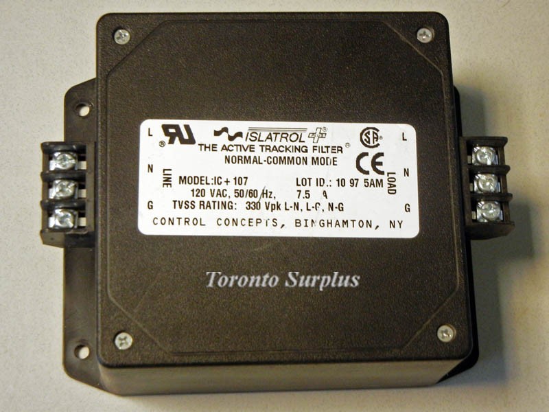 Details about / CONTROL CONCEPTS ISLATROL ACTIVE TRACKING FILTER 120 VAC IC+107 2 AVAILABLE
