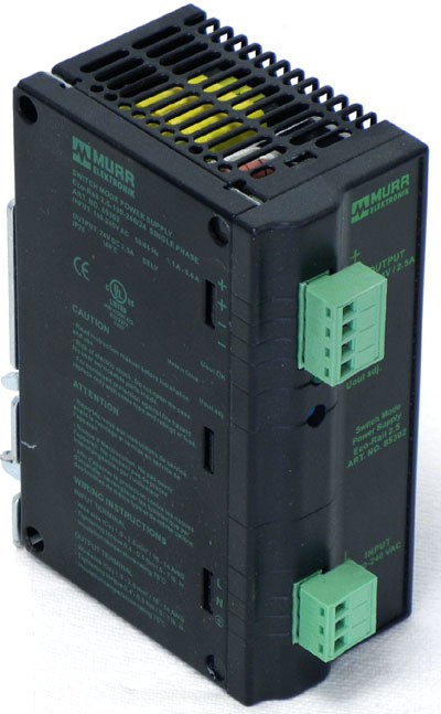 af 24V, 2.5A Murr Elektronik ART.NO.85302 Switch-Mode Power Supply Eco-Rail Enclosed 