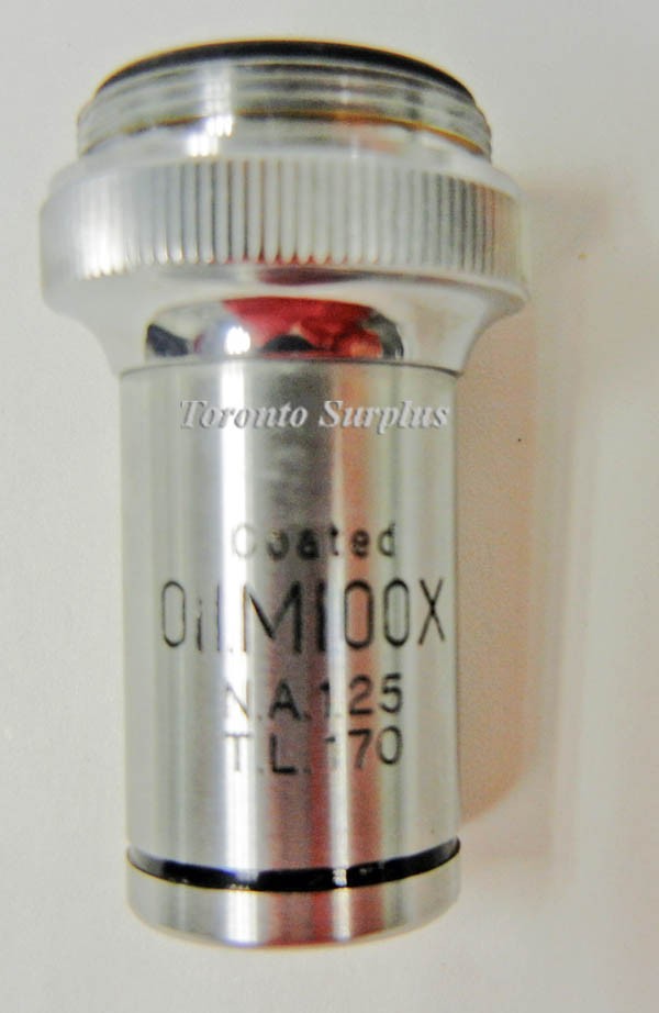 Unitron Oil.M100X TL 170 / NA 125 Coated Microscope Objective