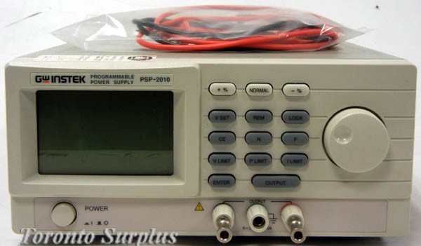 GW Instek PSP-2010 Programmable Power Supply, 0-20V, 10A, 