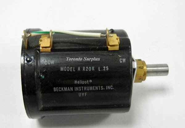 Heliport Model A R20K L.25 Precision Potentiometer