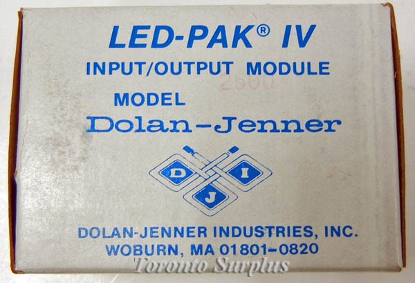 Dolan Jenner 2500 Photoelectric LED-Pak IV Input / Output