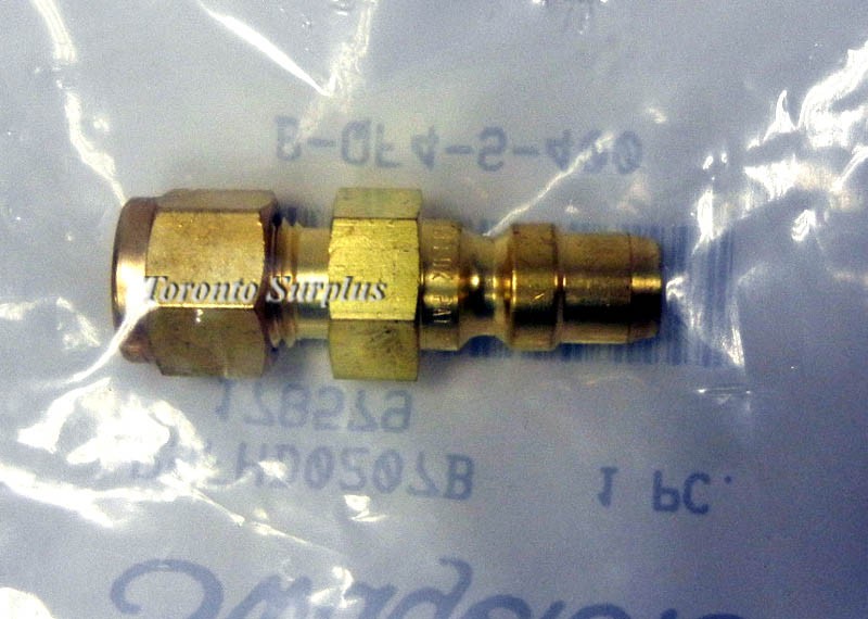 Swagelok B-QF-S-400  Brass Full Flow Quick-Connect Stem w/o Valve