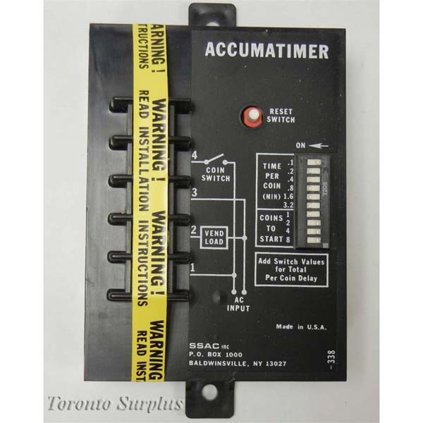 SSAC GVT23D2 Time Delay Relay, 0.1 Min-6.3 Min., 24 VAC, 1AMP, BNIB / NOS