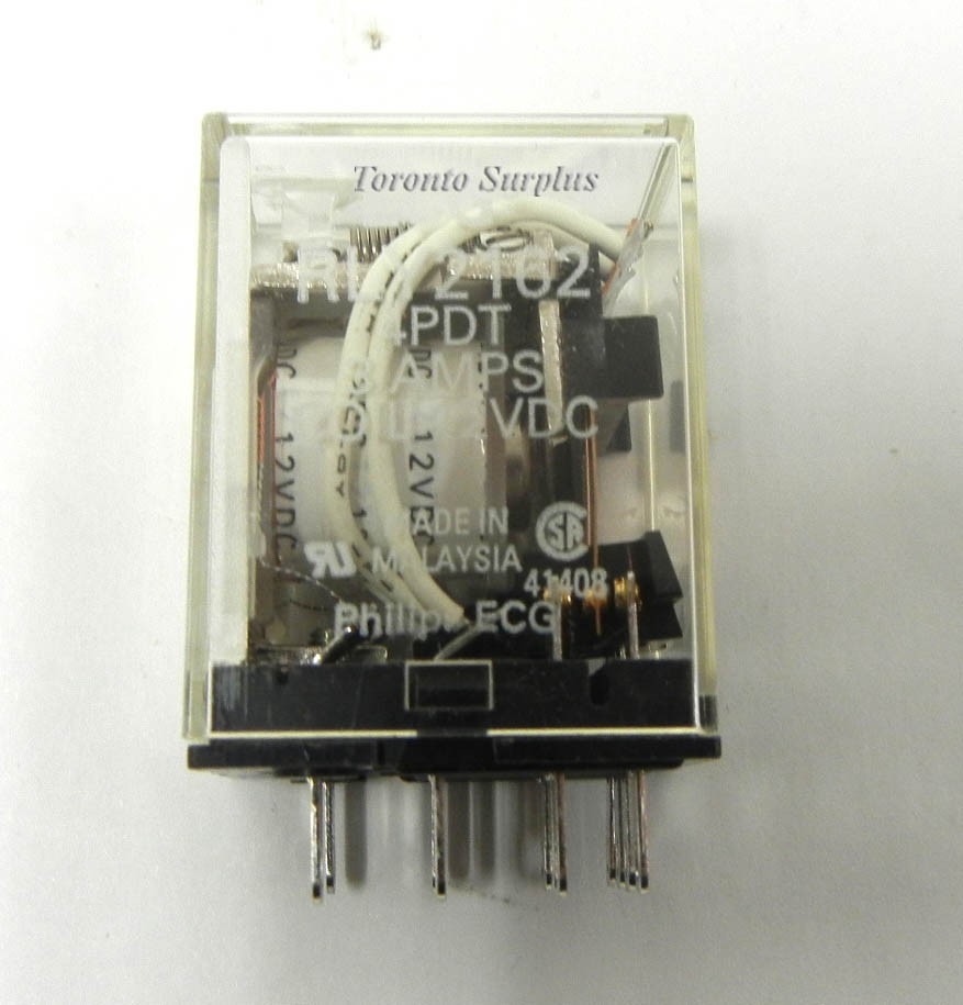 ECG RLY 2162 / RLY2162 4PDT Relay, 12V , 3A