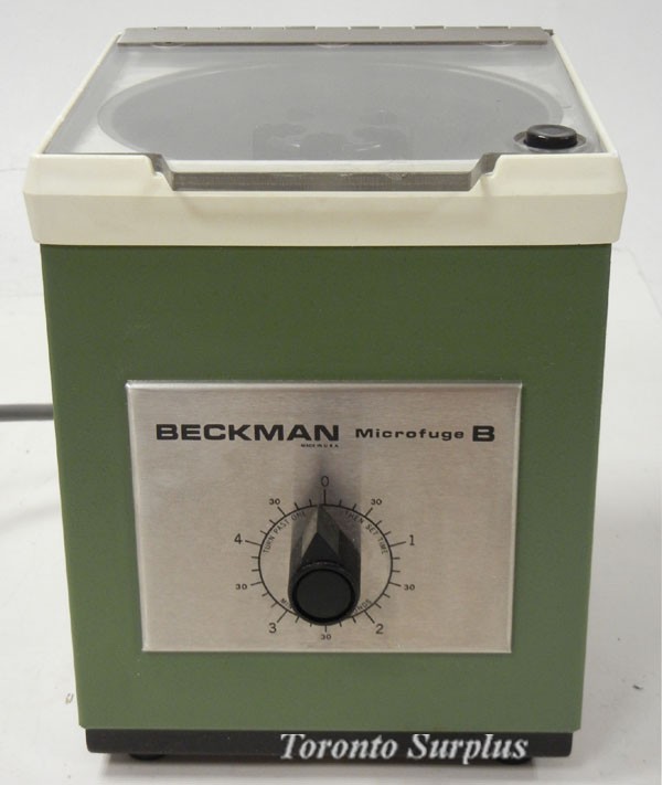 Beckman Microfuge B Centrifuge with 6 Position Rotor, Max. 11,000 RPM