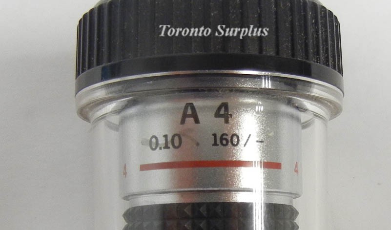 zo Olympus A 4,  0.10,160 / - Microscope Objective 