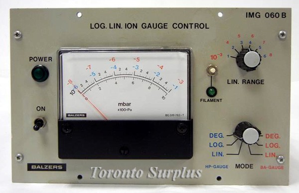 Balzers IMG 060 B Log. Lin. Ion Gauge Control