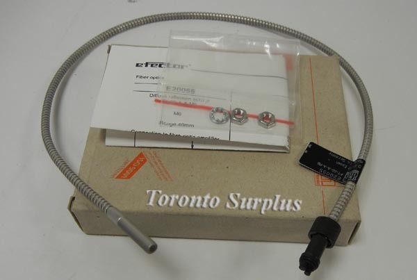 IFM Electronic Reflector E20055 Efector 200 Series Fiber / Fibre Optic Diffuse Reflective Sensor, BNIB / NOS