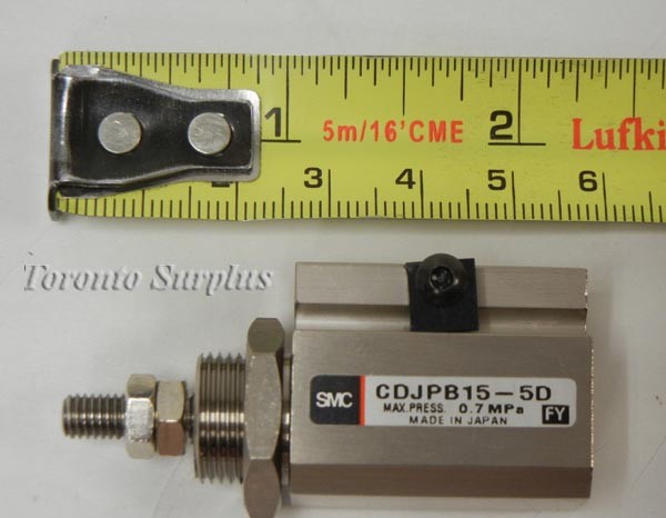 SMC CDJPB15-5D Mini Pneumatic Cylinder, 0.7MPa, 5mm Stroke, BRAND NEW / NOS 