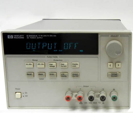 Agilent E3633A Single Output 200W Power Supply, 20A or 20V, 10A with Opt 1CM Rackmount Kit (Default)