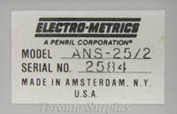 Electro-Metrics ANS-25/2 LISN Line Impedance Stabilization Network, Mil-Spec2
