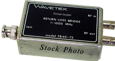 Wavetek FB40-75 Return Loss Bridge 1-1000 MHz