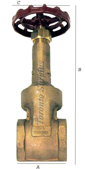 1-1/2” Cat. 428 Crane Bronze Gate Valve