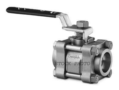 Swagelok SS-63EW8P40 -ID-JL / SS63EW8P40 4 Bolt Stainless Steel Ball Valve BNIB / NOS