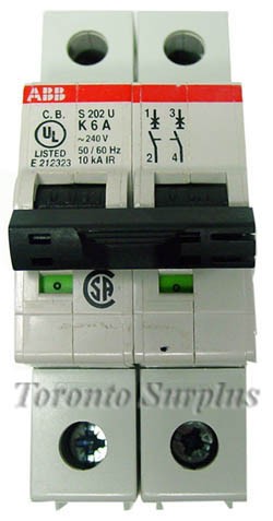 ABB S 202 U 240V 50/60Hz Circuit Breaker