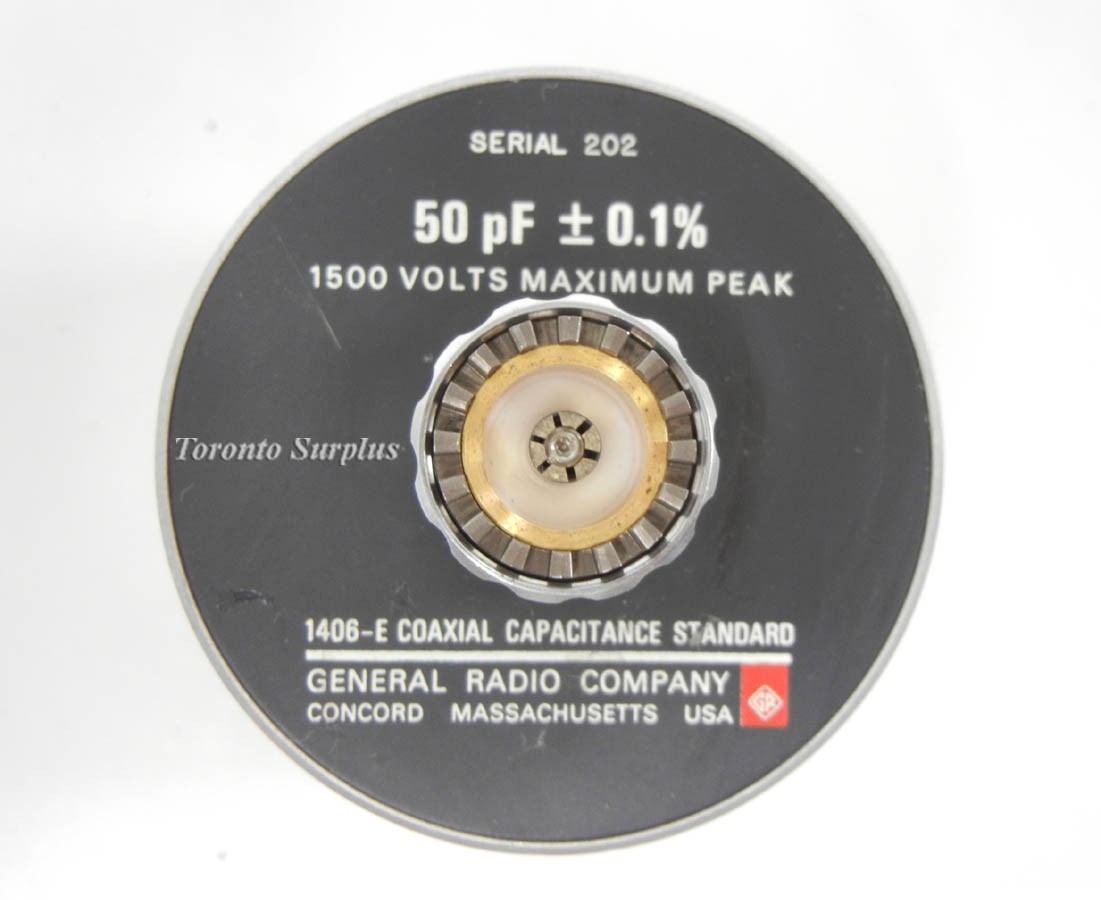 General Radio 1406-E / 1406E GenRad Coaxial Capacitance Standard