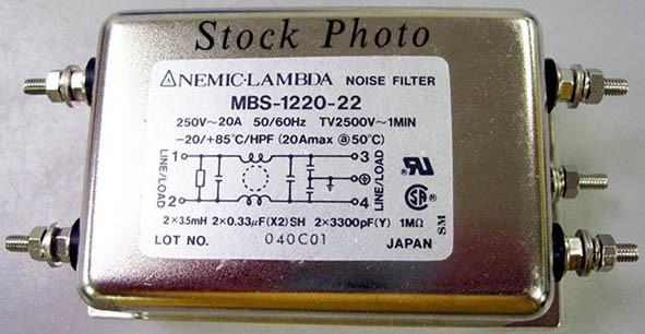 Lambda MBS-1220-22 Noise Filter 250V 20A