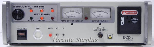 Rod L M100dc 5 5 5 Hipot Test Instrument A K A Hypot Dielectric Hypot Hipot Megger Test Equipment