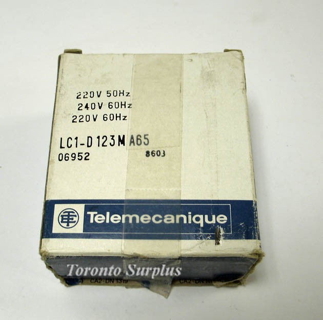 Telemecanique LC1 Contactor 12 Amps LC1D-123MA65 /  LC1DMA65 / BNIB / NOS