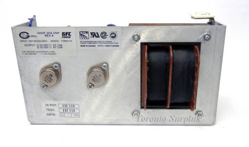 am 12VDC 3.0A / 15VDC 3.0A GFC Hammond GHOF 2DA OVP REV A 12-15 Dual Power Supply, Open Frame 1