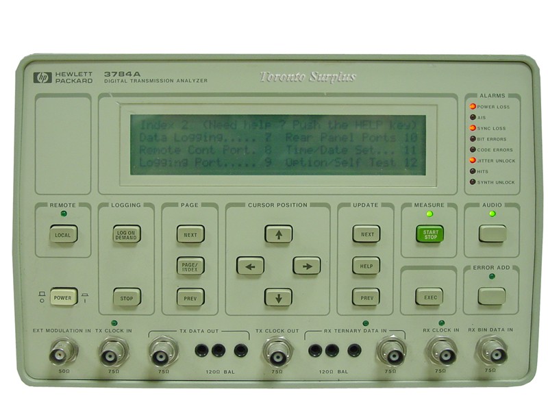 HP 3784A / Agilent 3784A Digital Transmission Analyzer OPT 002 / Telecommunications Test Equipment 