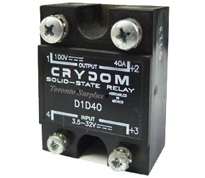 Crydom D1D40 DC-DC Solid State Relay, Output : 100 VDC, 40 ...