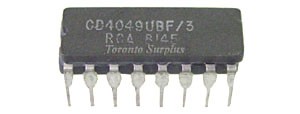 RCA Digital Microcircuit CD4049UBF/3 HEX Inverting Buffer / Converter