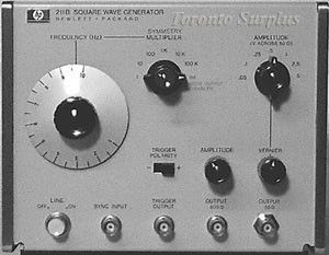 HP 211B / Agilent 211B Square Wave Generator, 1-10 MHz