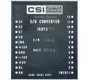 CSI Control Sciences 168F3 / 97 S/D Synchro to Digital Converter