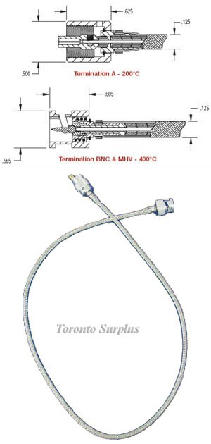 MDC ISI  9931205 24" In Vacuum Coaxial Cable