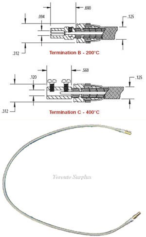 MDC ISI  9931207 24" In Vacuum Coaxial Cable